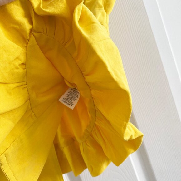 Ulla Johnson "Beatriz" Linen Vest in Yellow, size Small - Picture 4 of 10